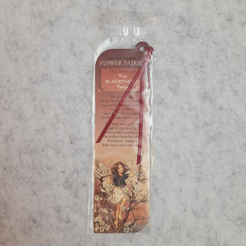 If 2008 Song Of Blackthorn Fairy Bookmark, Cicely M. Barker Flower Fairies #6302